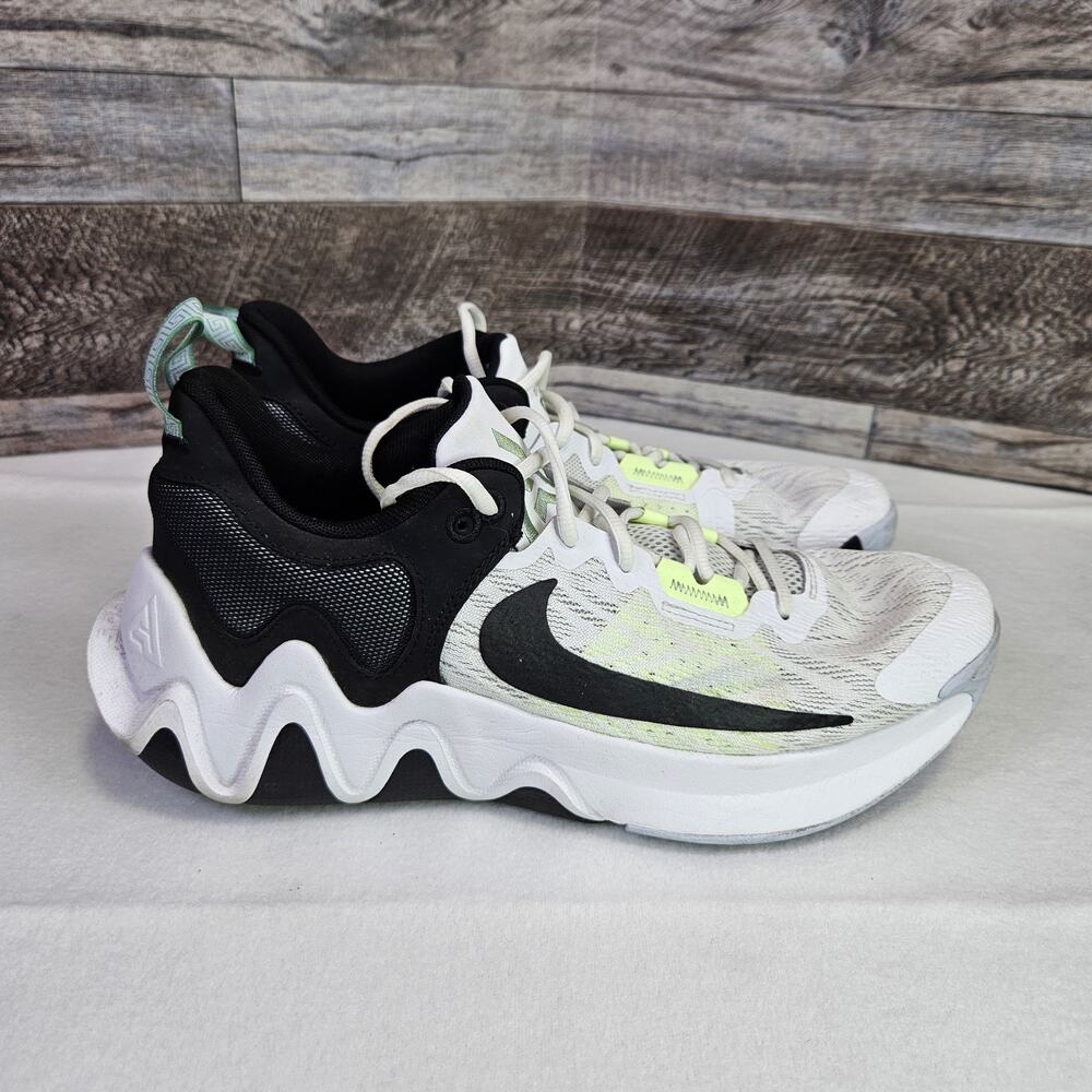 Nike Mens 10.5 Giannis Immortality 2 Shoes White Black Volt DM0825-101 Sneaker - Picture 3 of 16